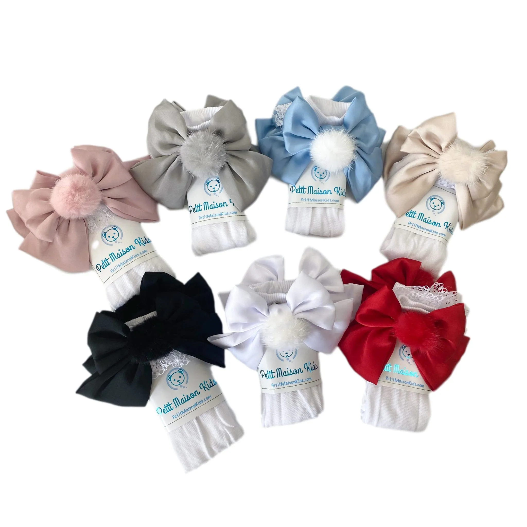 Lana Ruffle Socks with Poms and Bows