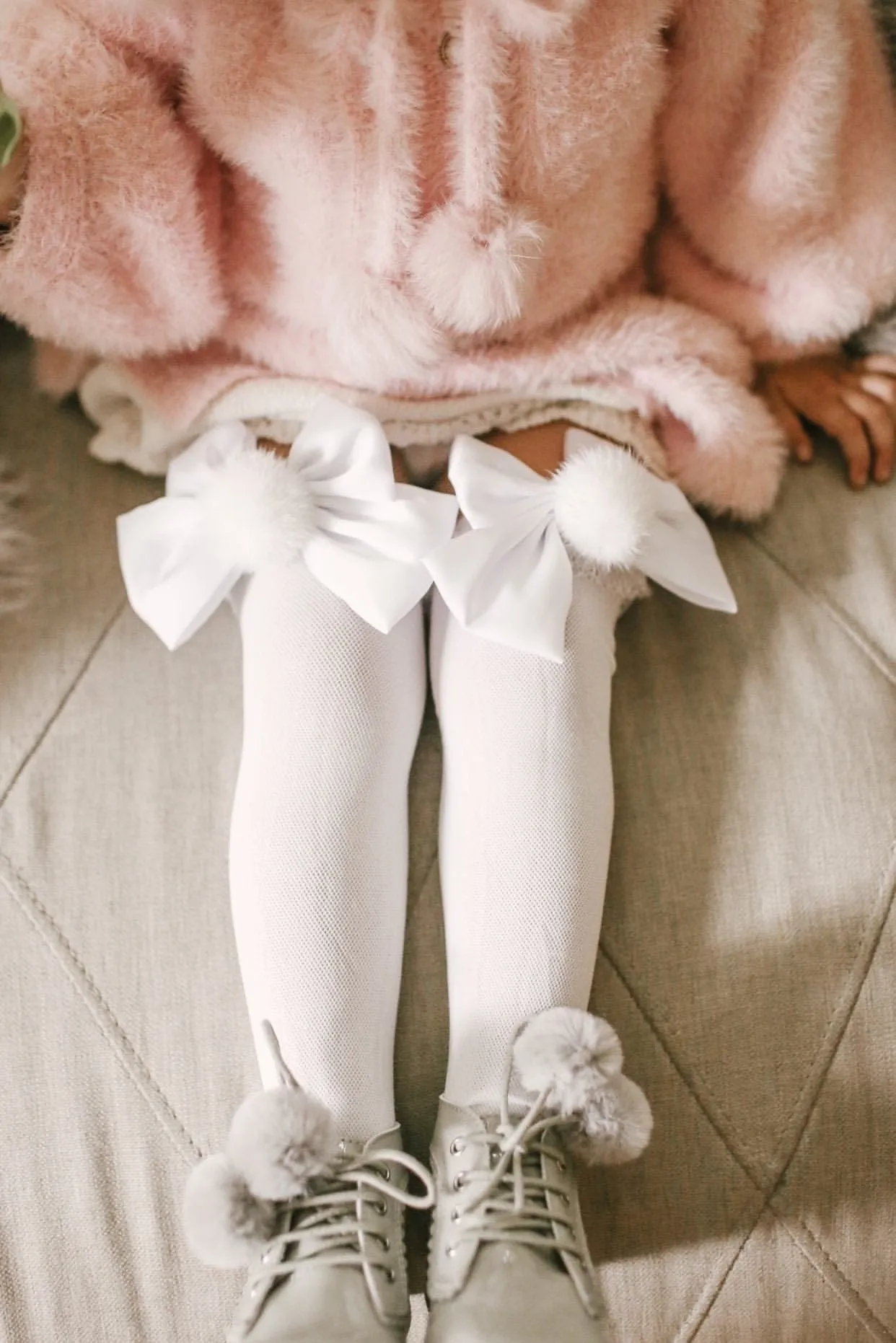 Lana Ruffle Socks with Poms and Bows