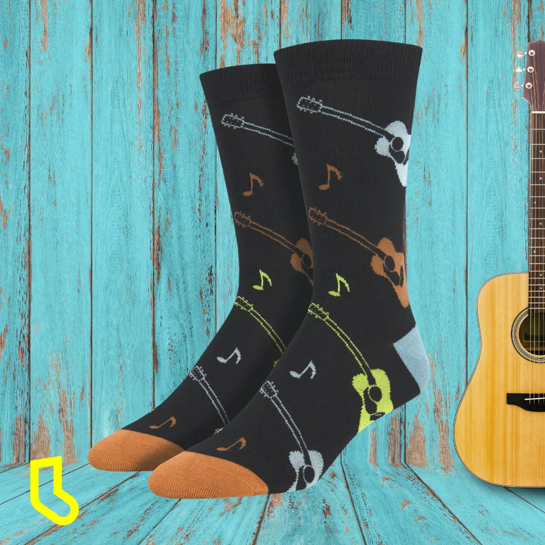 Listen to the Music Men's Bamboo Crew Socks