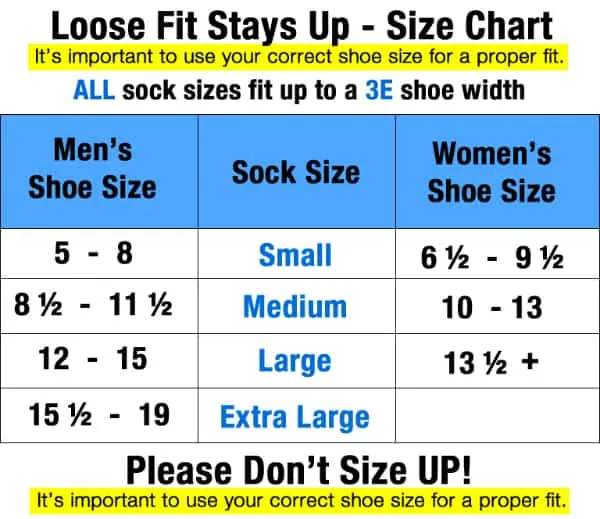 Loose Fit No Show Sock in Black