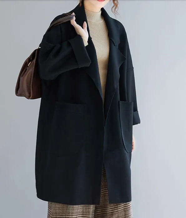 Loose Women Coat Winter Wool Coat Plus Size Coat