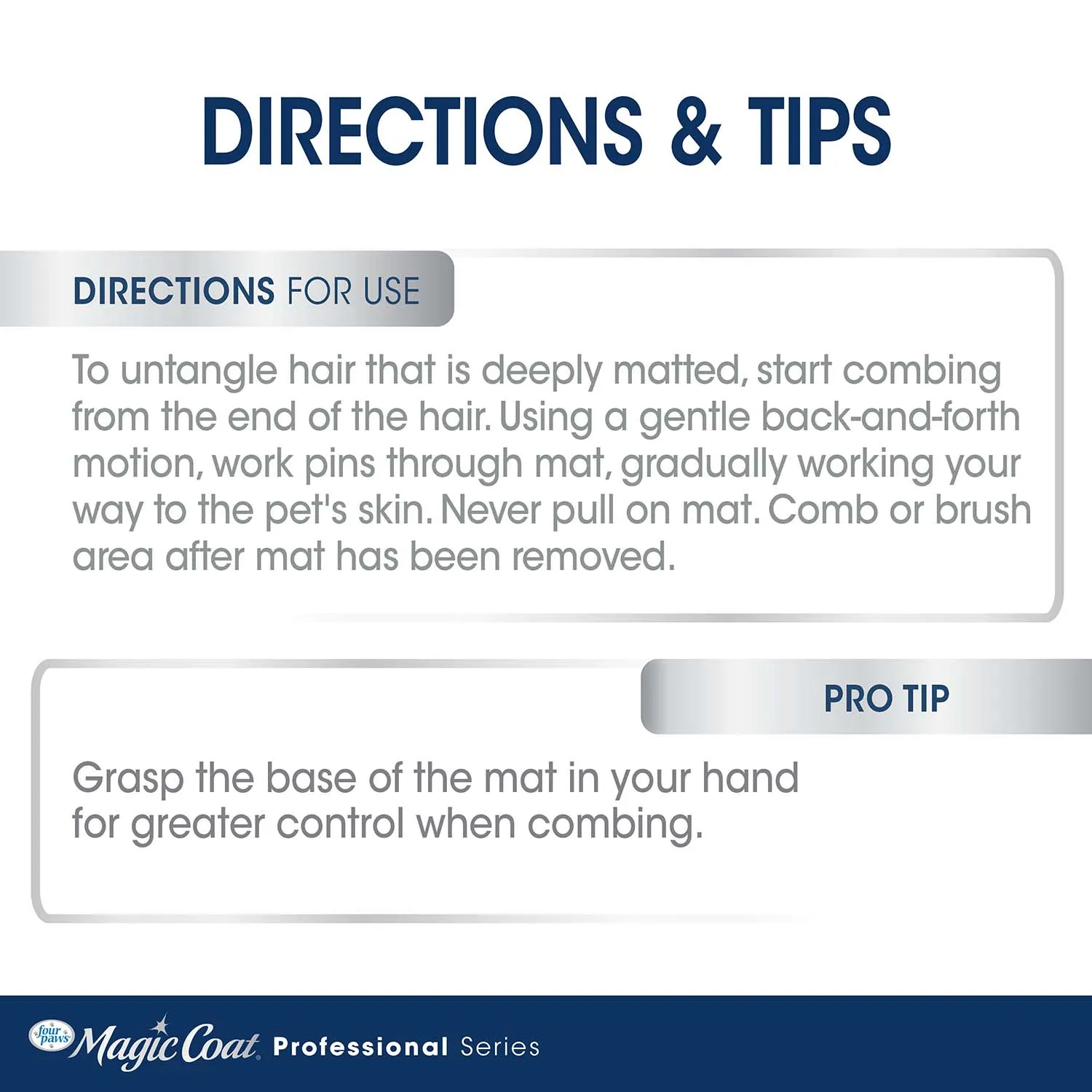 Magic Coat Professional Series Mat Removing Rake