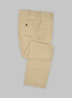 Marco Stretch Tan Wool Pants