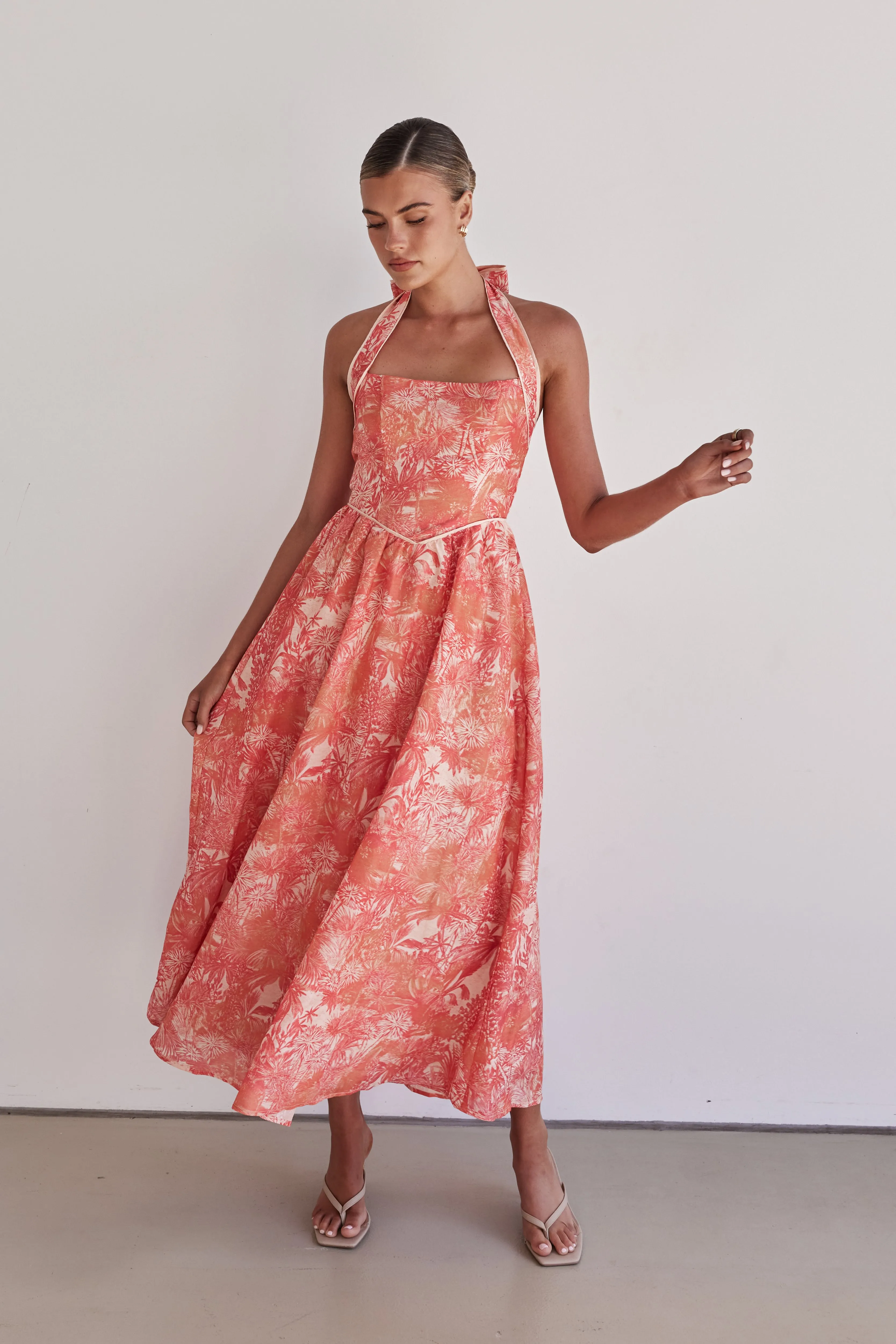 Matteo Maxi Dress (Orange)