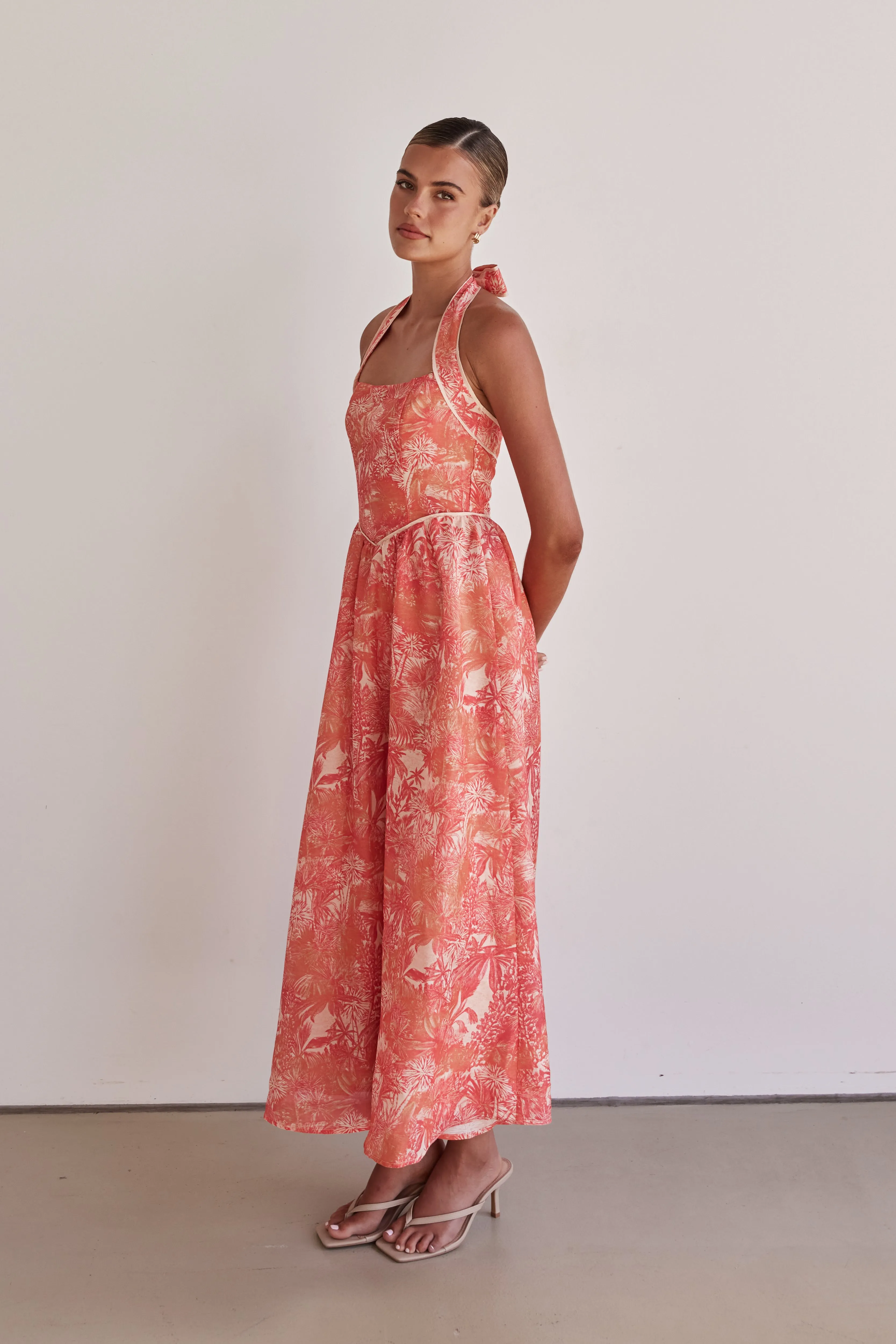 Matteo Maxi Dress (Orange)