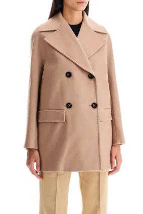 Max Mara Studio Short Double-Breasted Cashmere Coat