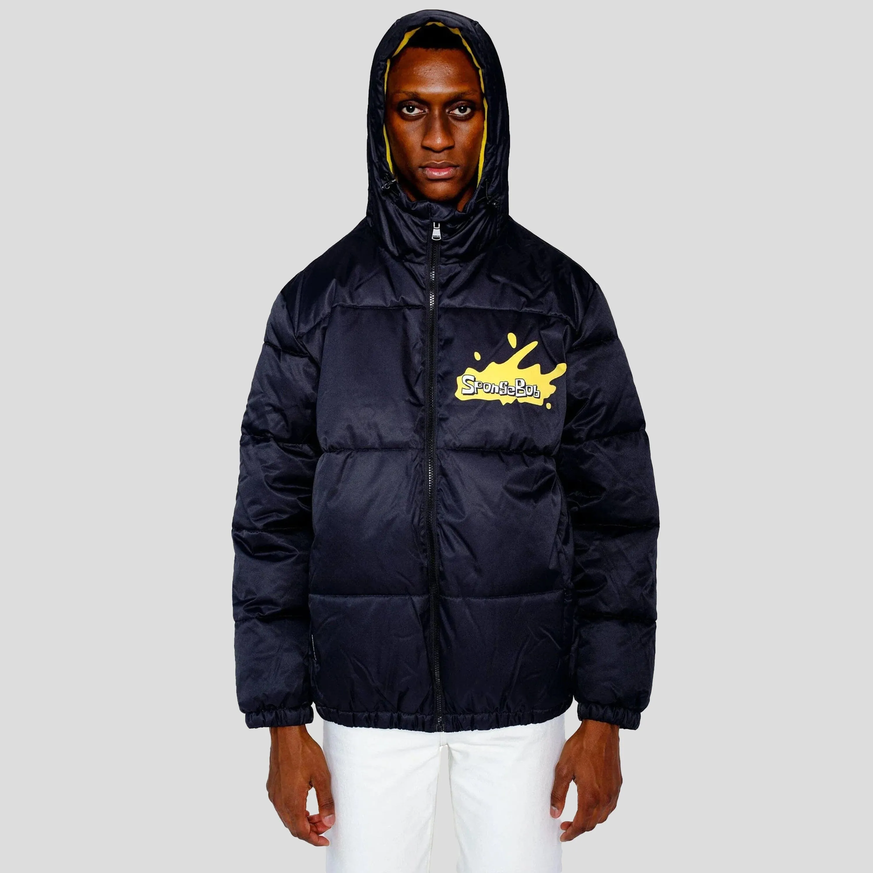 Members Only Men's Rad Spongebob Puffer Jacket