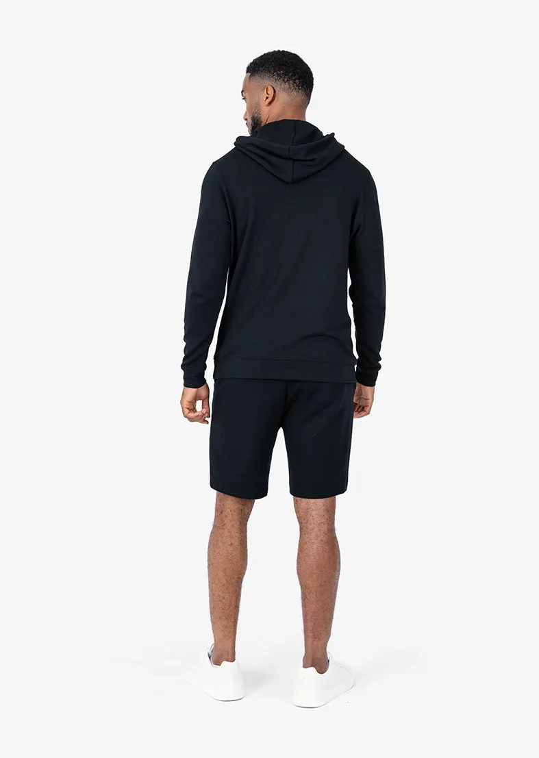 Mens All Around Lounge Hoodie Black