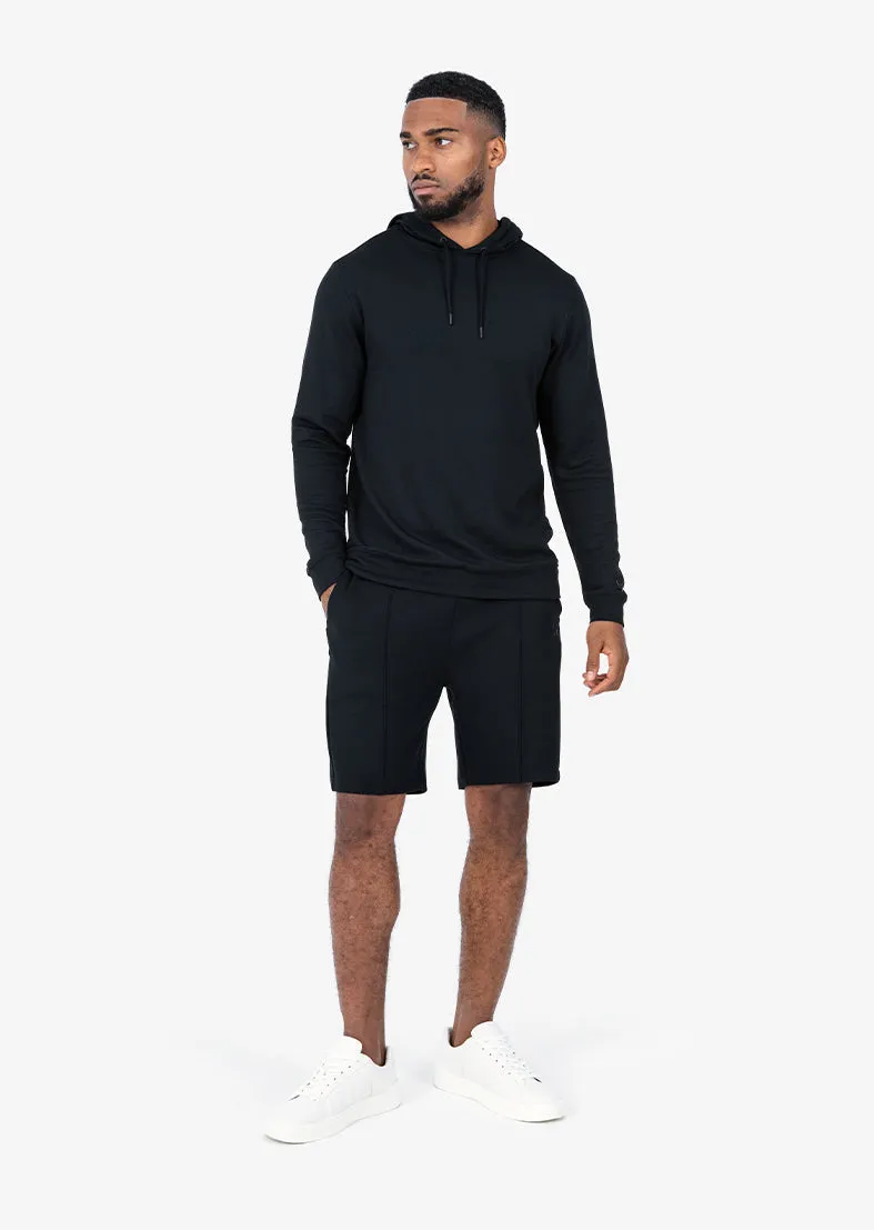 Mens All Around Lounge Hoodie Black