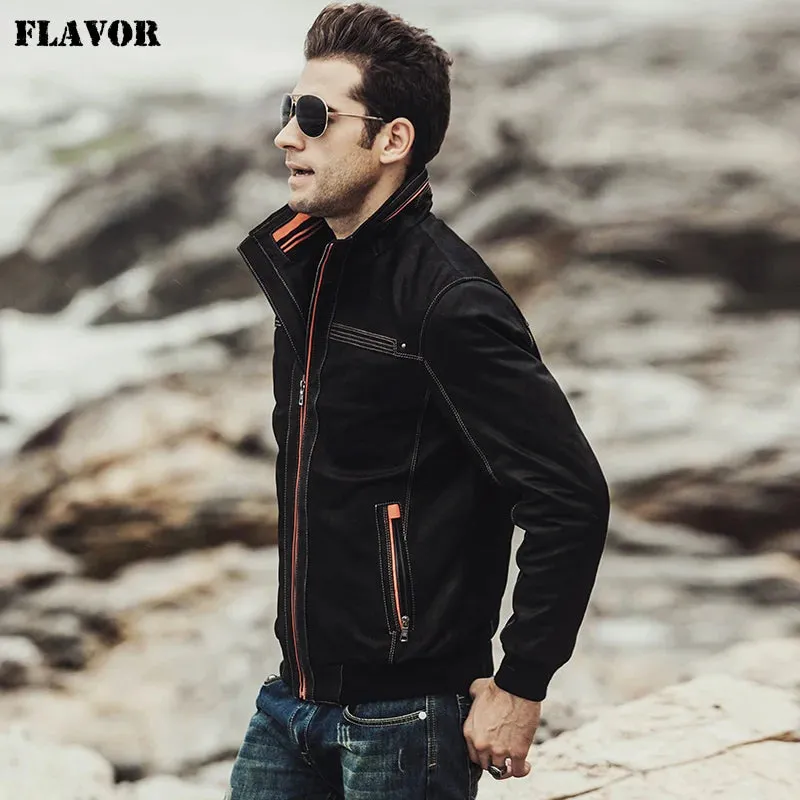 Men's Genuine Leather Coat