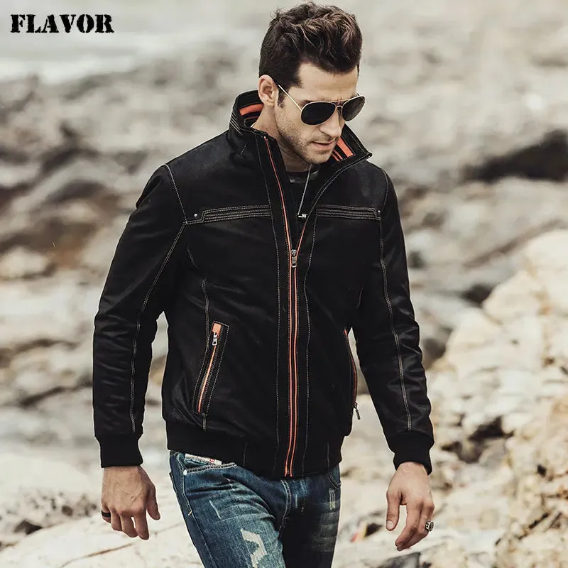 Men's Genuine Leather Coat