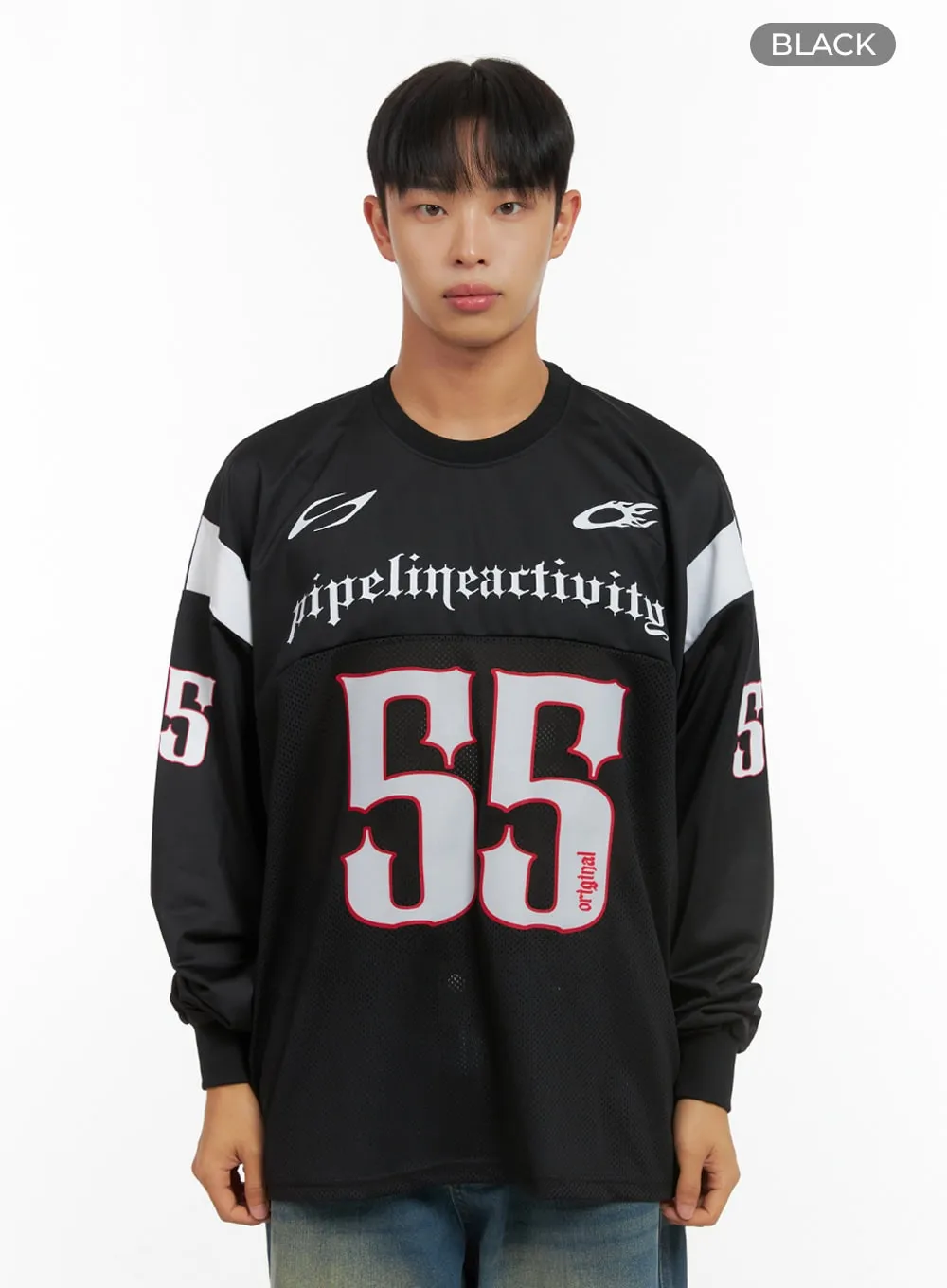 Men's Mesh Graphic Oversize T-Shirt IS420