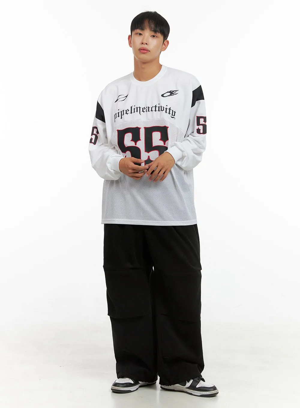 Men's Mesh Graphic Oversize T-Shirt IS420