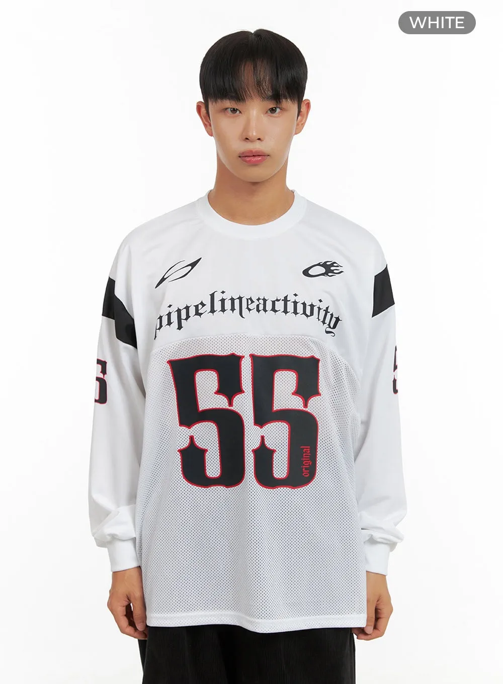 Men's Mesh Graphic Oversize T-Shirt IS420