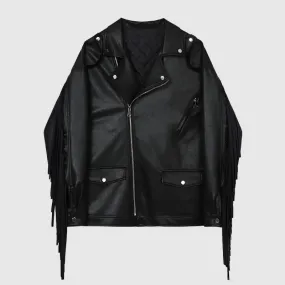 Men's PU Leather Motorcycle Style Jacket