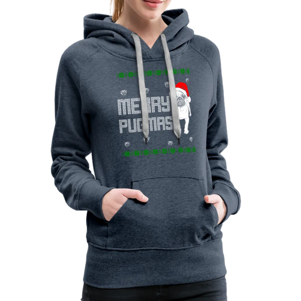 Merry Pugmas Women’s Premium Hoodie