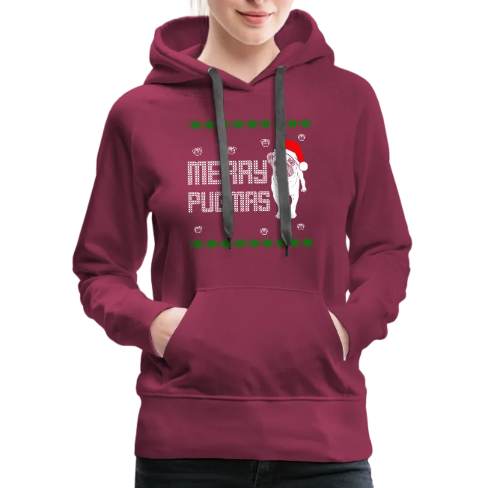 Merry Pugmas Women’s Premium Hoodie