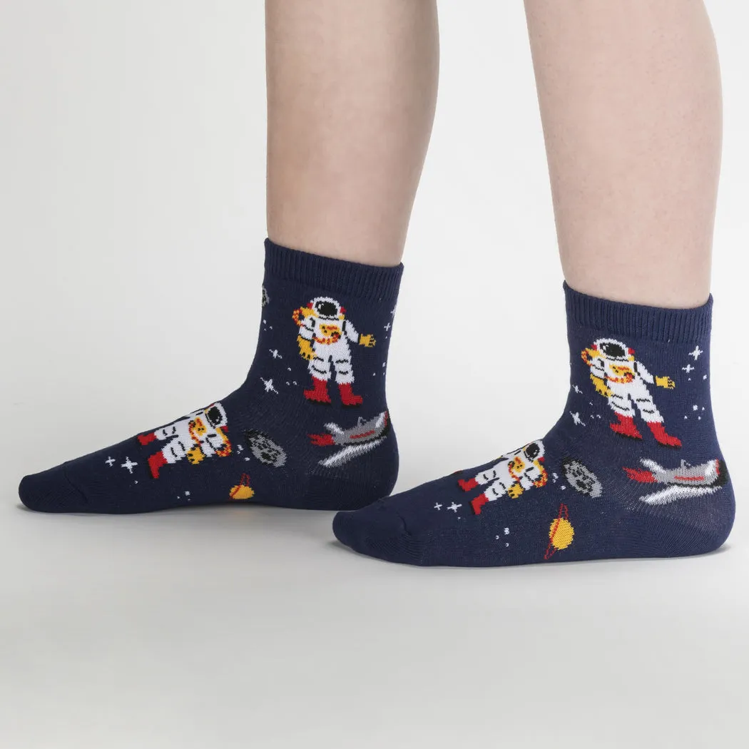 Moon Walk in the Morning Kids Crew Socks - 3 Pack