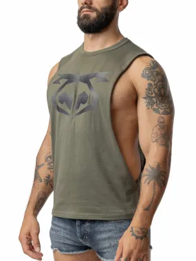 NASTY PIG  PLAID BRANDMARK SHREDDER TANK TOP