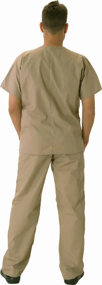 Natural Workwear Mens Authentic EDS Unisex Medical Uniform Cargo Scrub Set, 39918