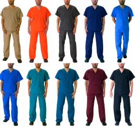 Natural Workwear Mens Authentic EDS Unisex Medical Uniform Cargo Scrub Set, 39918