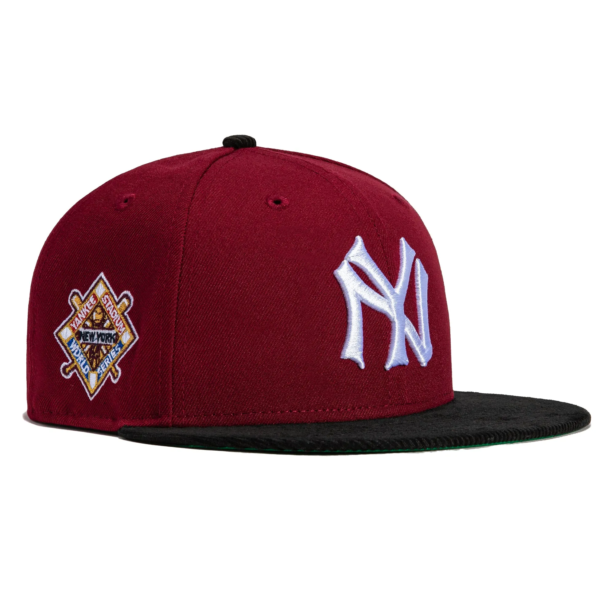 New Era 59Fifty Cord Visor New York Yankees 1941 World Series Patch Hat - Cardinal, Black