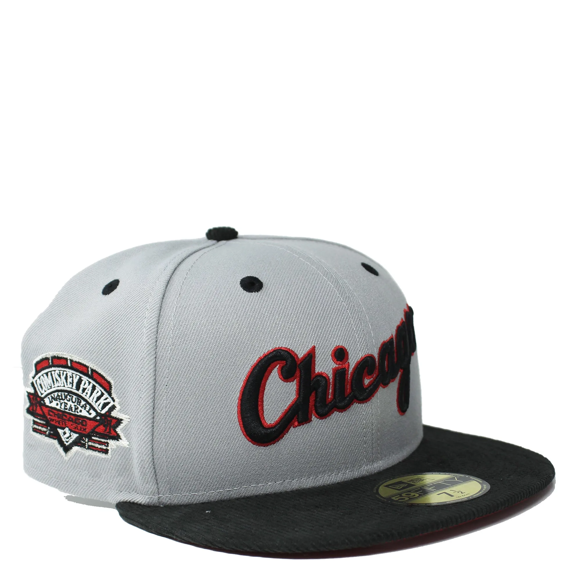 New Era Chicago White Sox "Corduroy Brim" Script Logo 59FIFTY Fitted Cap