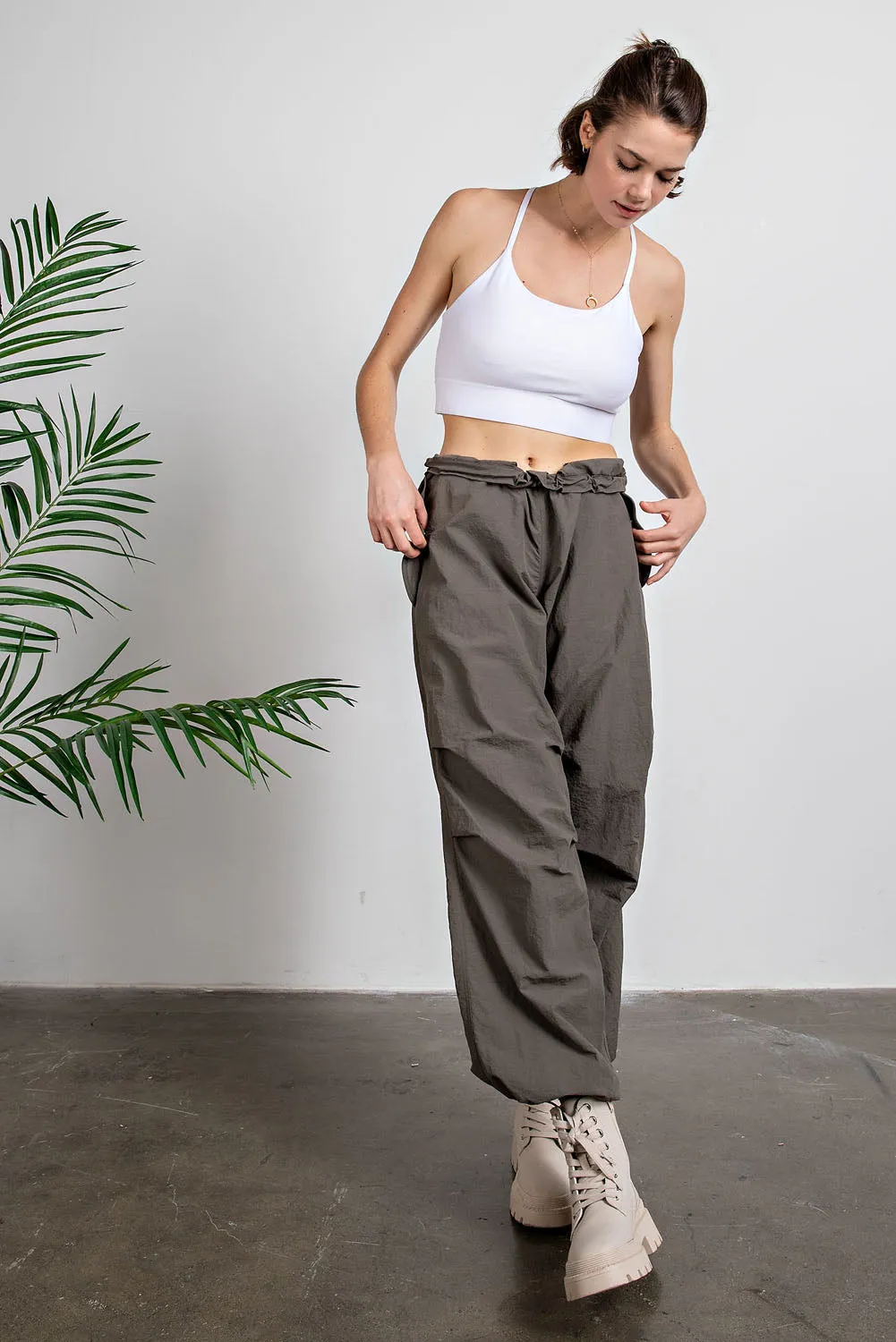 Nylon Parachute Pants