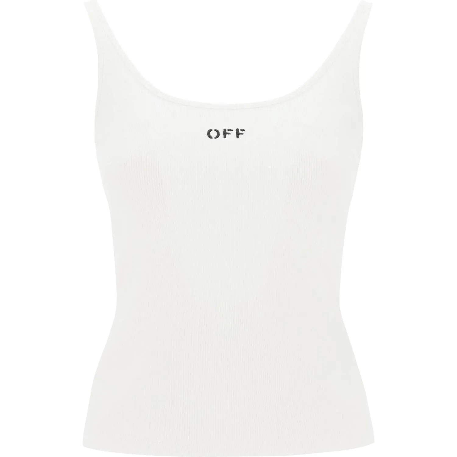 Off-White tank top with off embroidery