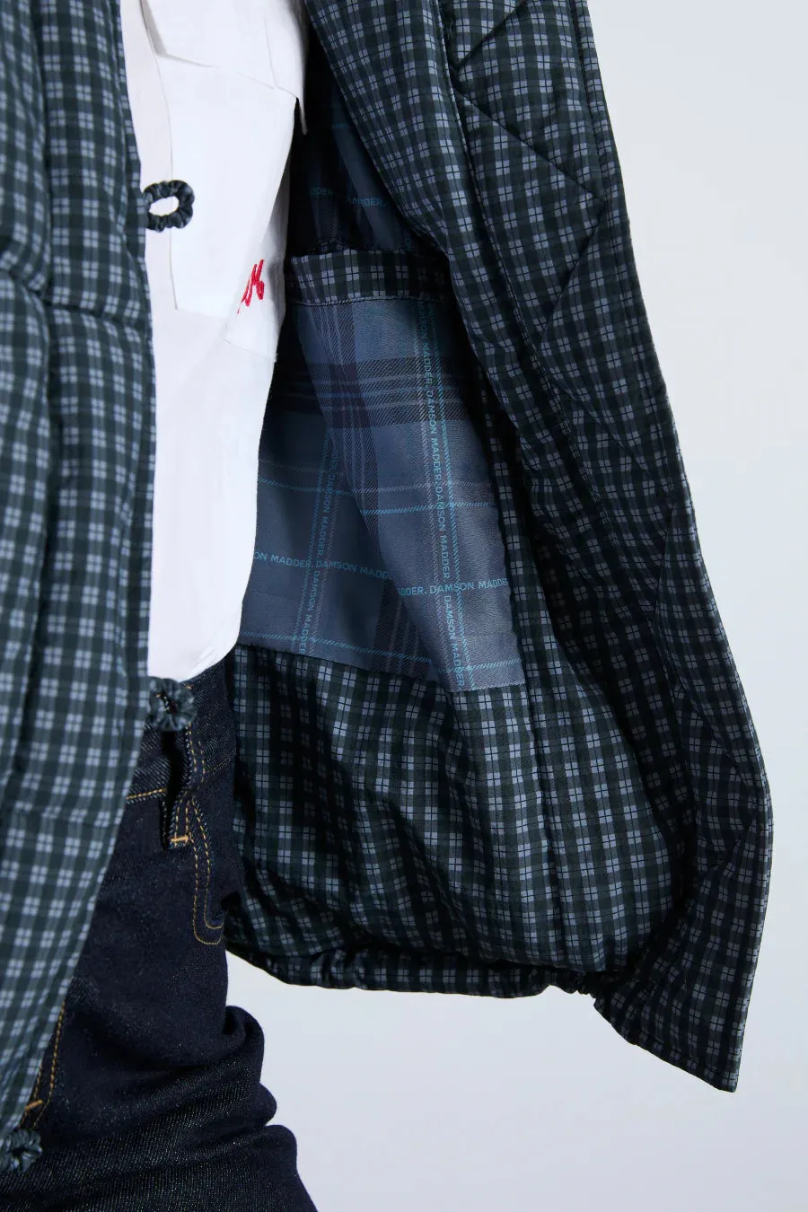 PEARL GINGHAM PUFFER