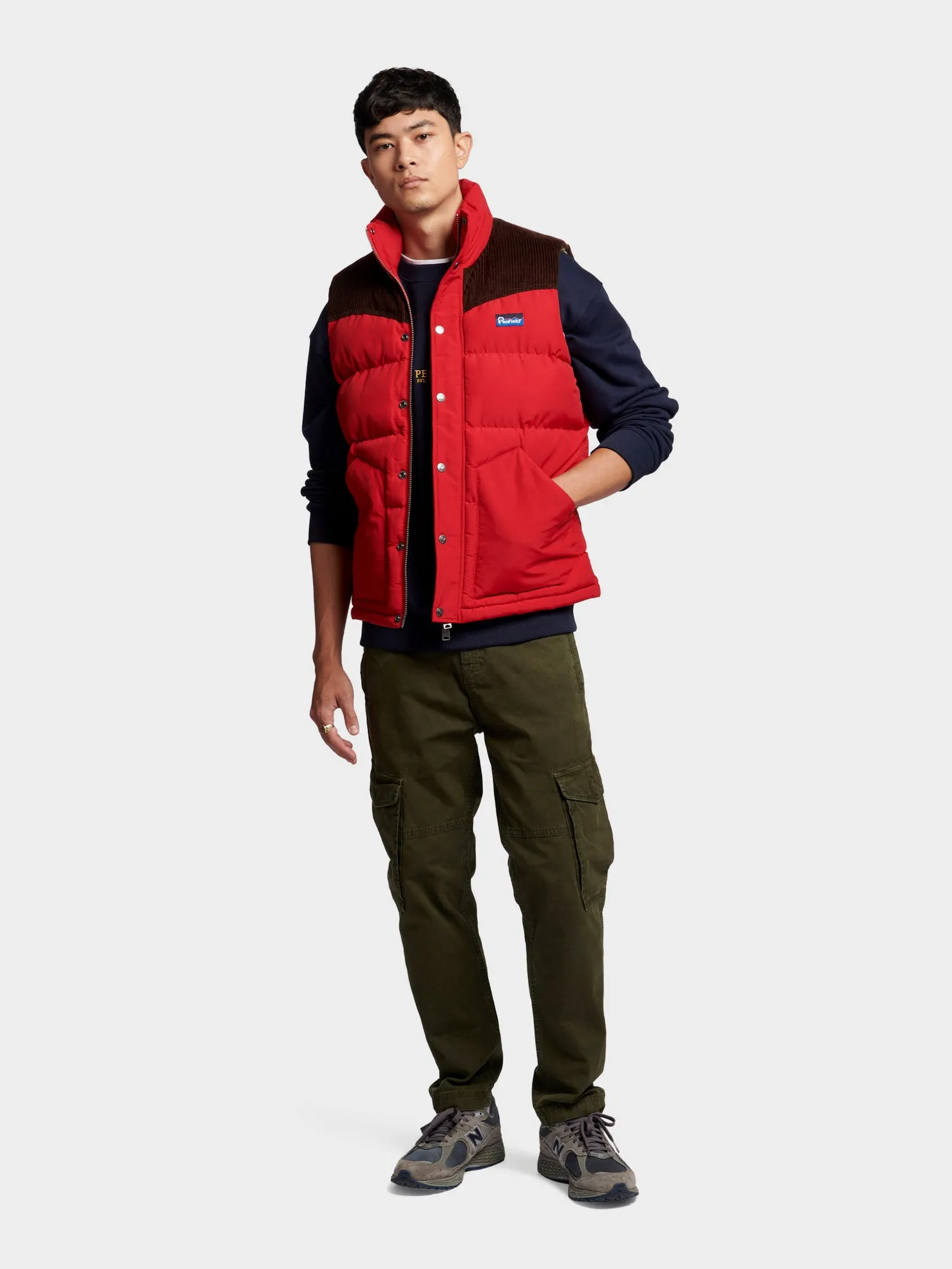 Penfield Mens Easton Gilet Equestrian Red