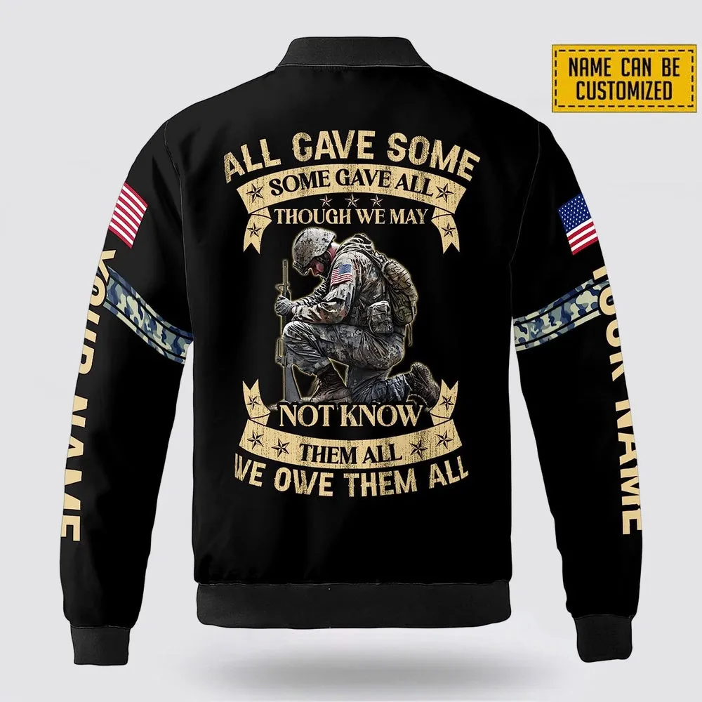 Personalized Vietnam Veteran We Were Forgotten By Our Country Bomber Jacket