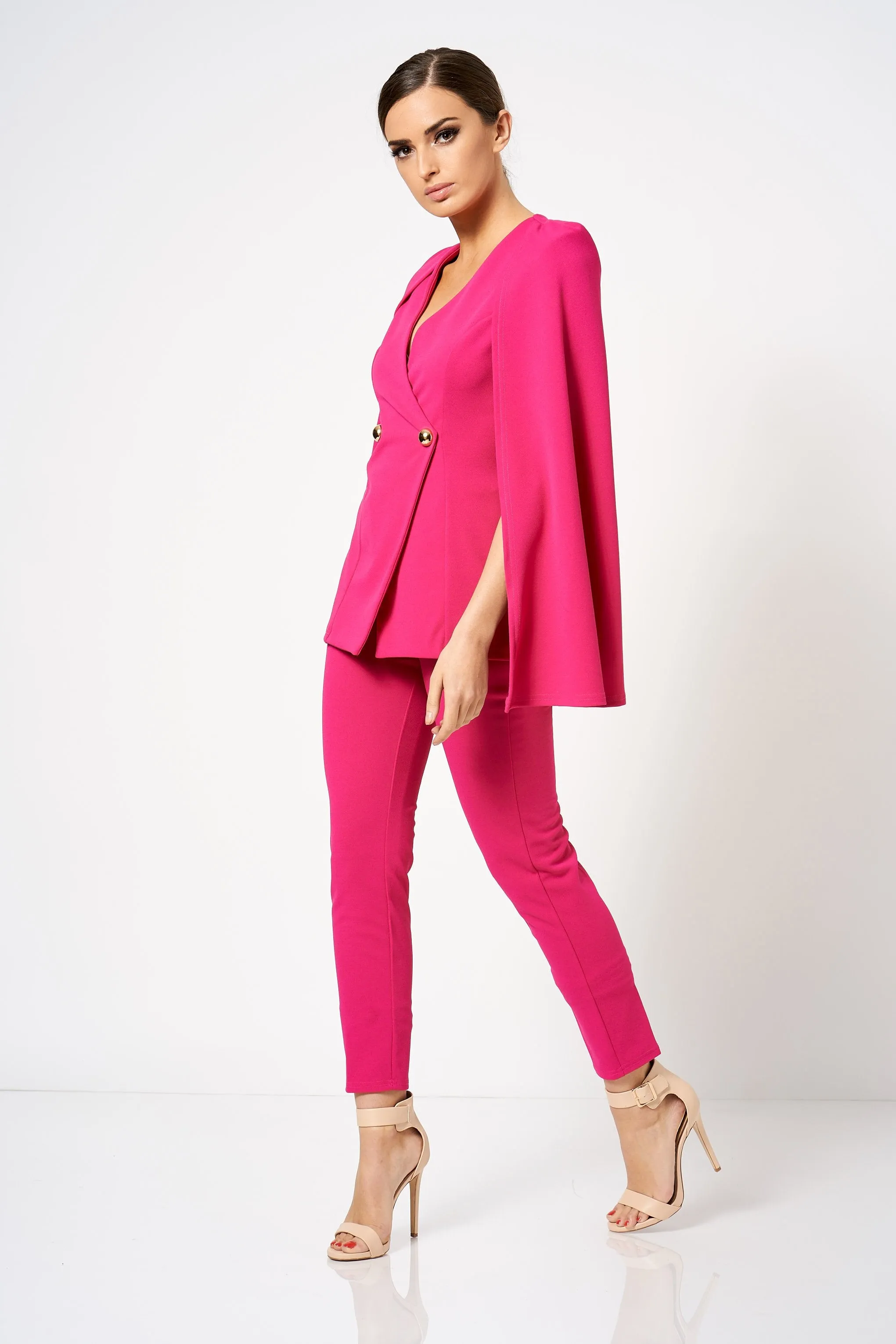 Pink Tailored Co-ord Trousers