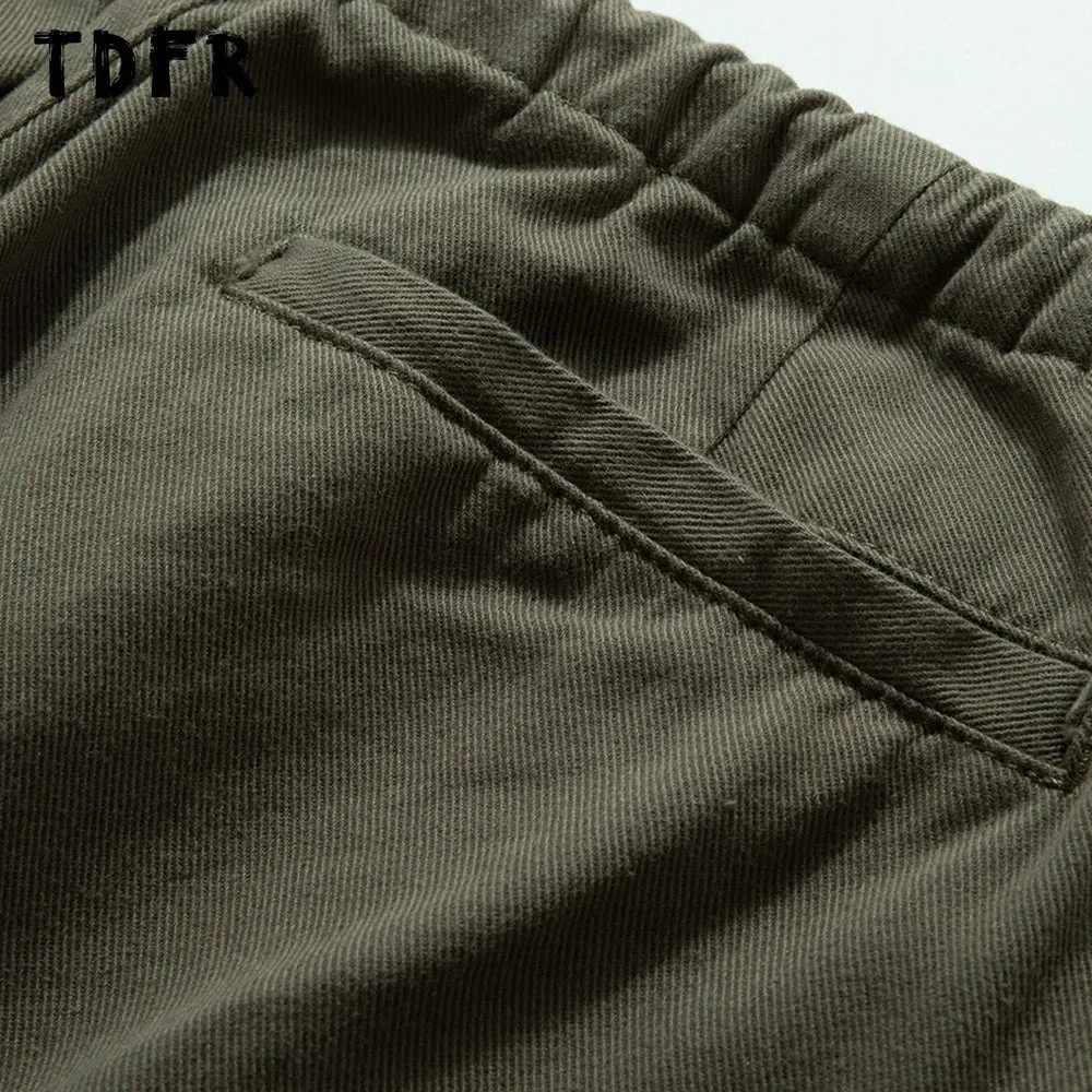 Pocket Cargo Joggers Pants with Drawstring Waist and Wide Leg