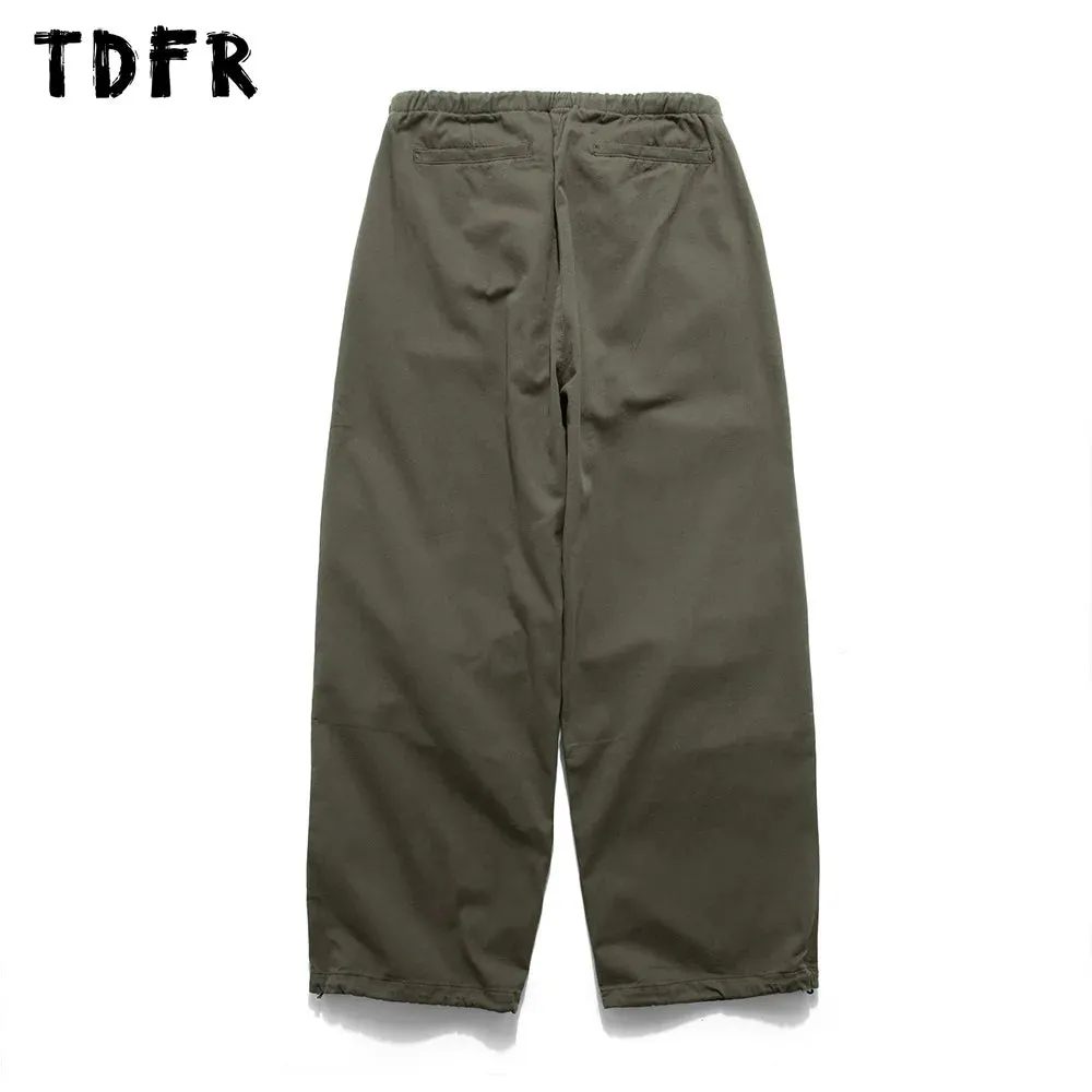 Pocket Cargo Joggers Pants with Drawstring Waist and Wide Leg