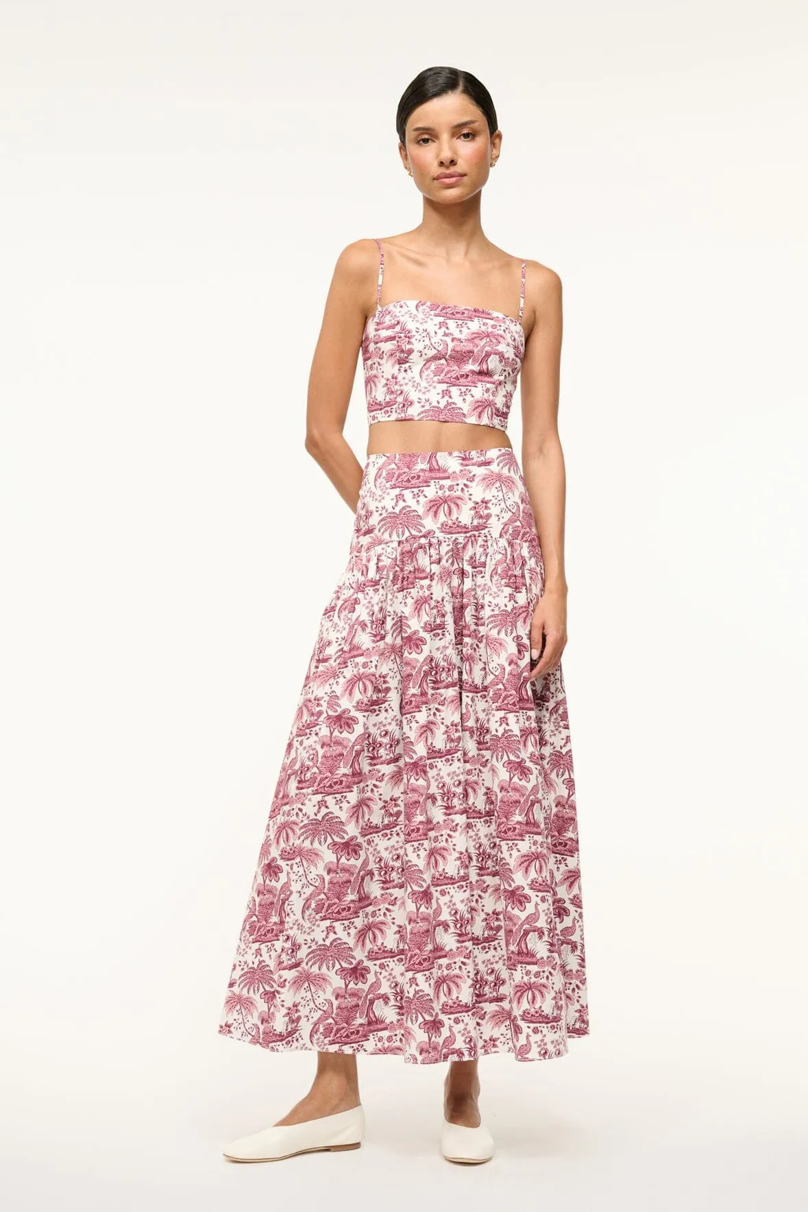 PROCIDA SKIRT | BORDEAUX TOILE