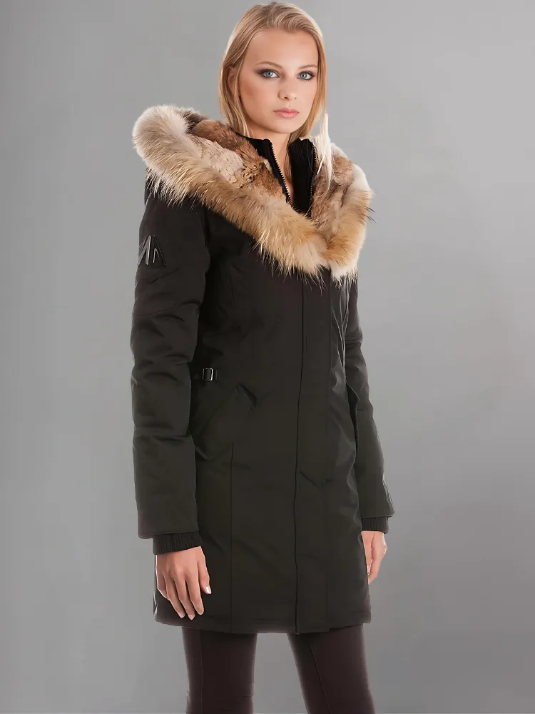 Puffer Jacket with Faux Fur Trim