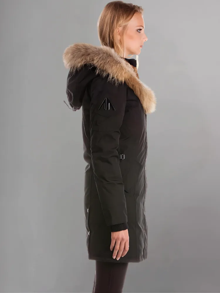 Puffer Jacket with Faux Fur Trim