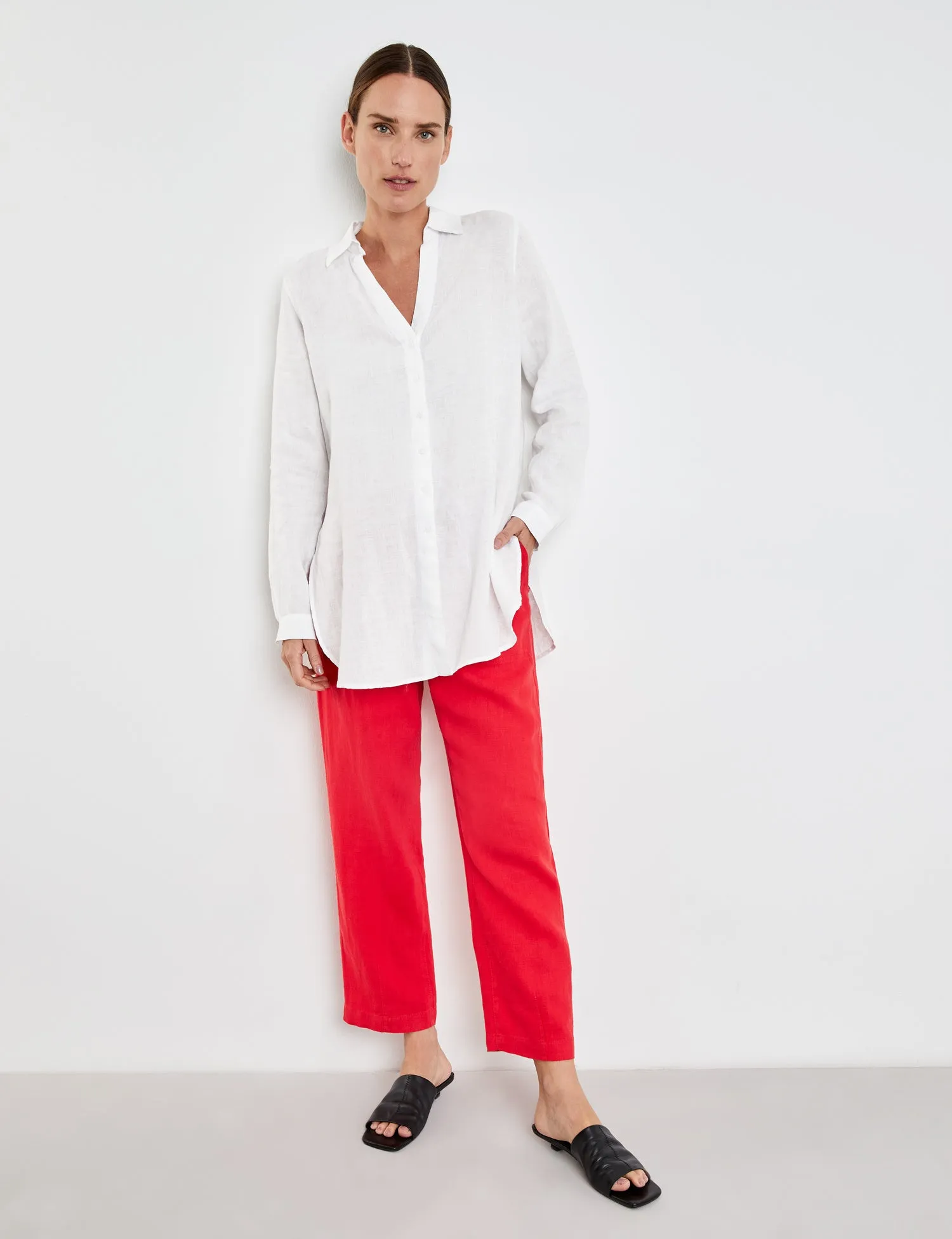 Pull-on Linen Pant