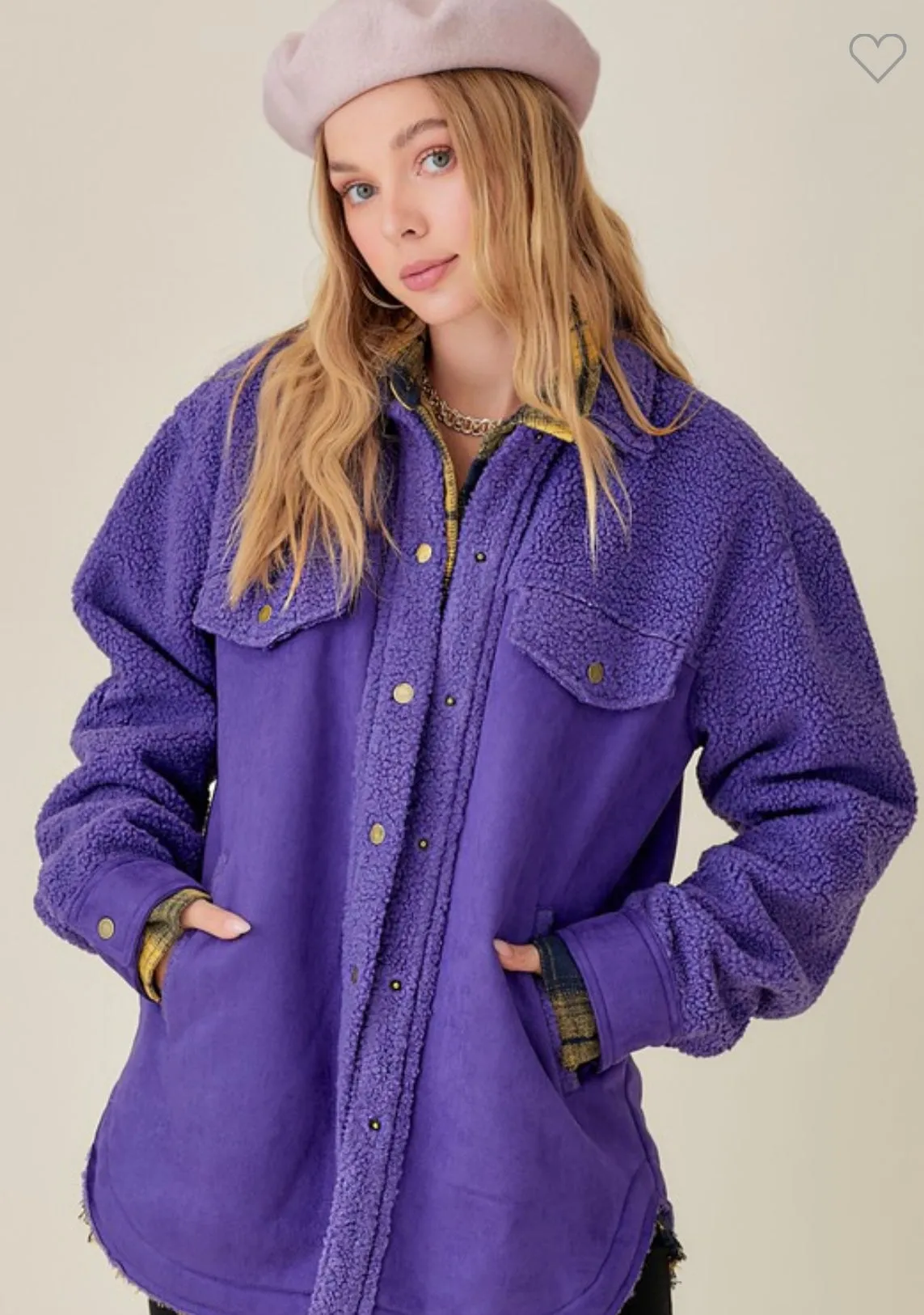 Purple Shacket