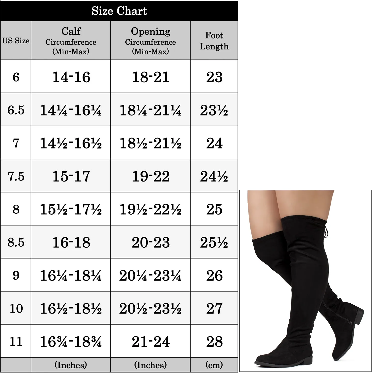 "Wide Calf & Width" Stretchy Over The Knee Sock Boots BLACK