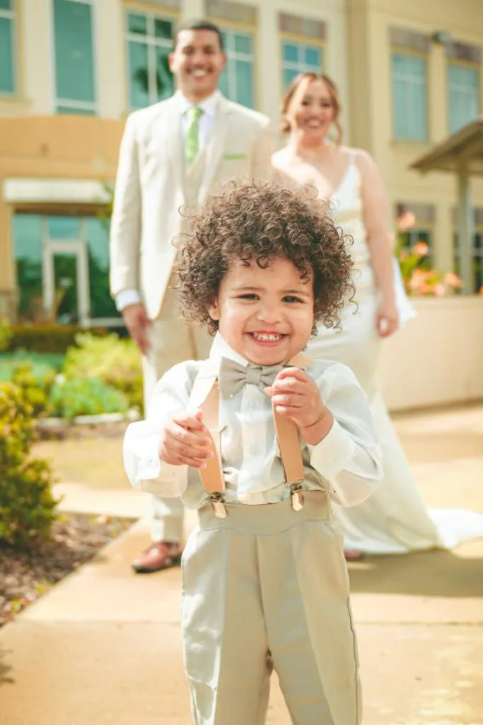 "Wyatt" Kids Sand 4-Piece Barn Wedding Set