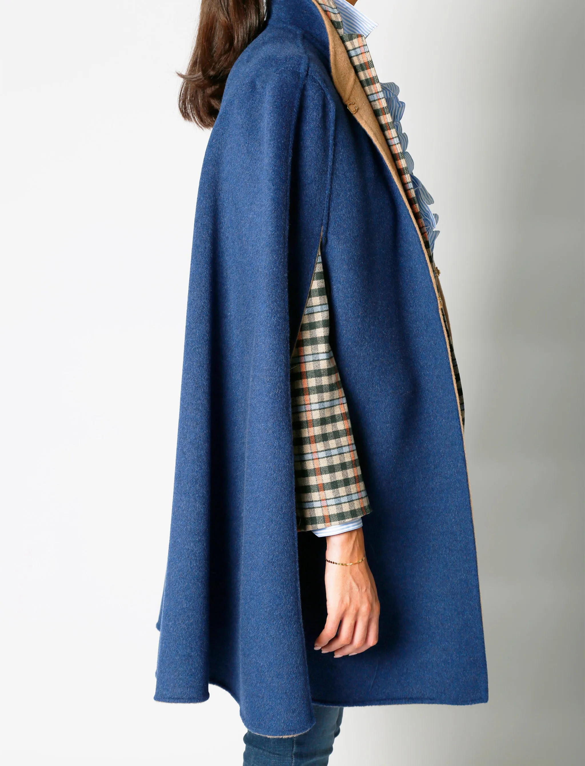 Reversible Cashmere Cape