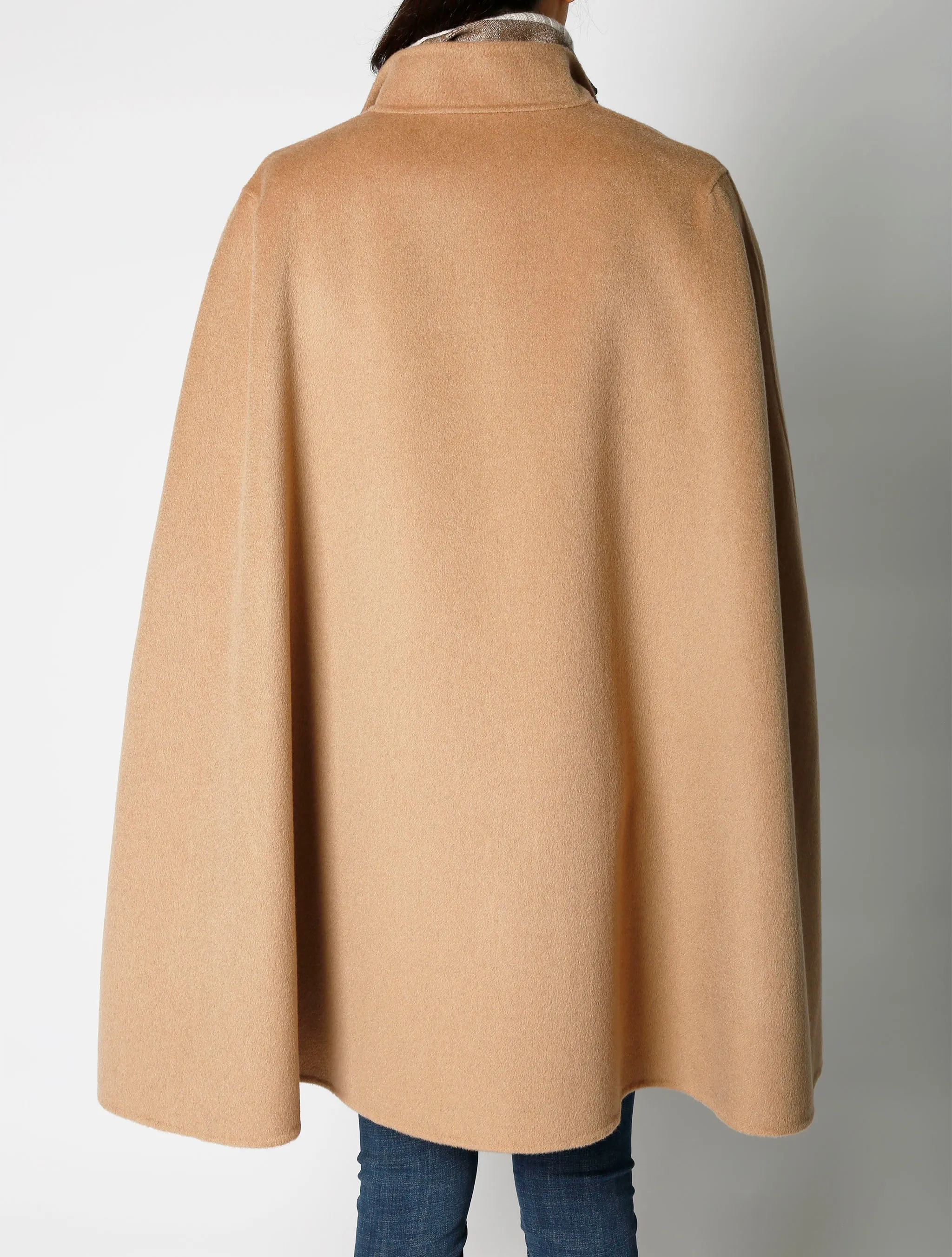 Reversible Cashmere Cape