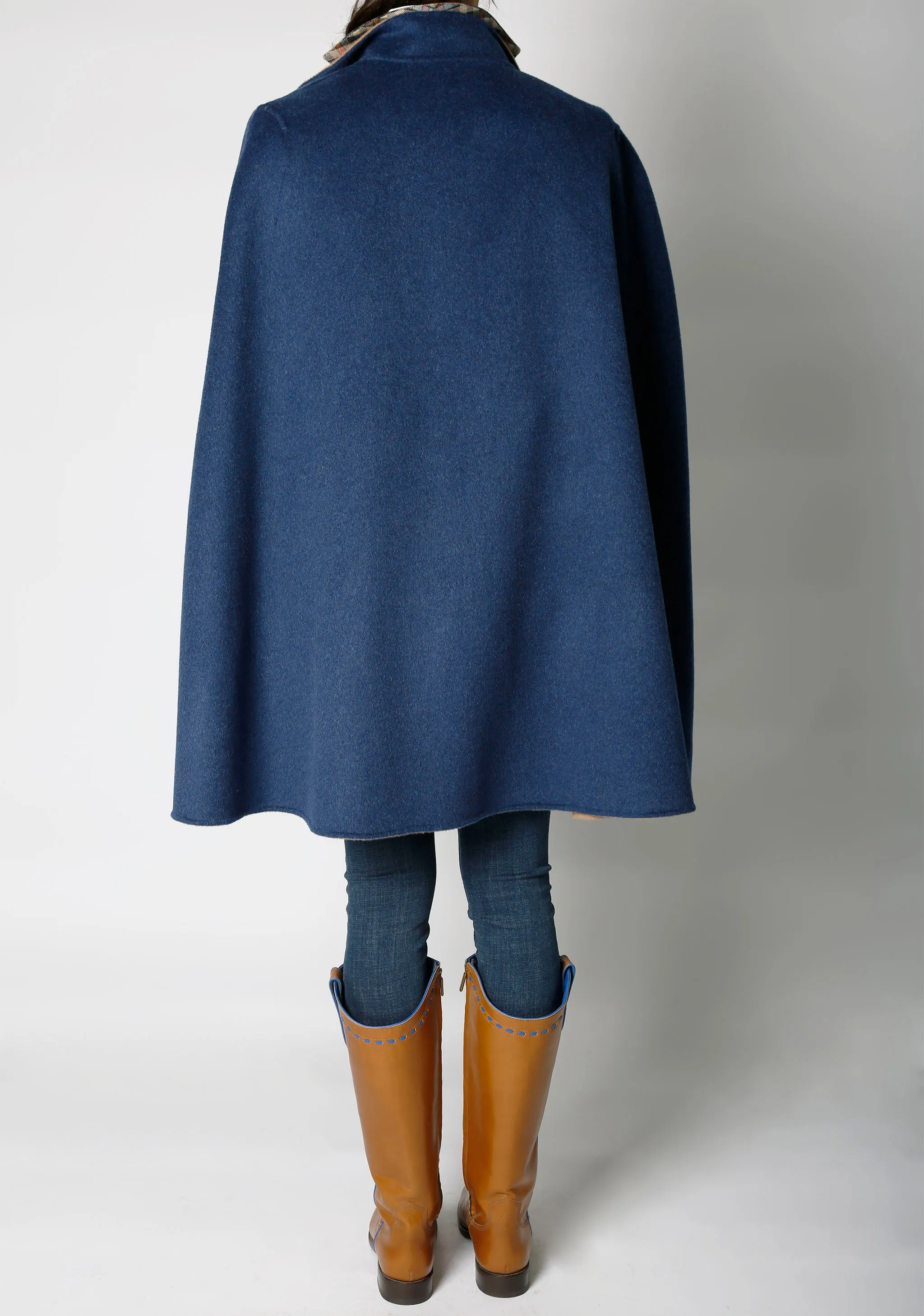 Reversible Cashmere Cape