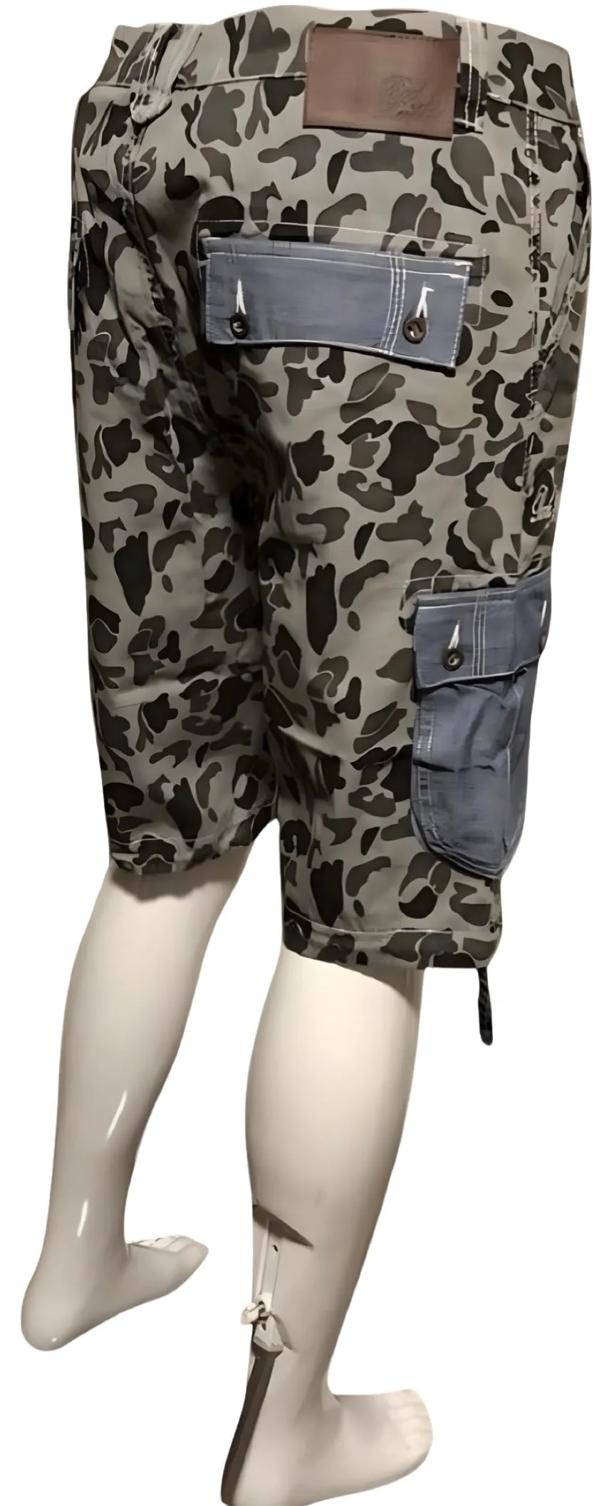 ^ROCK & REVIVAL^ CAMOUFLAGE COTTON CARGO SHORTS