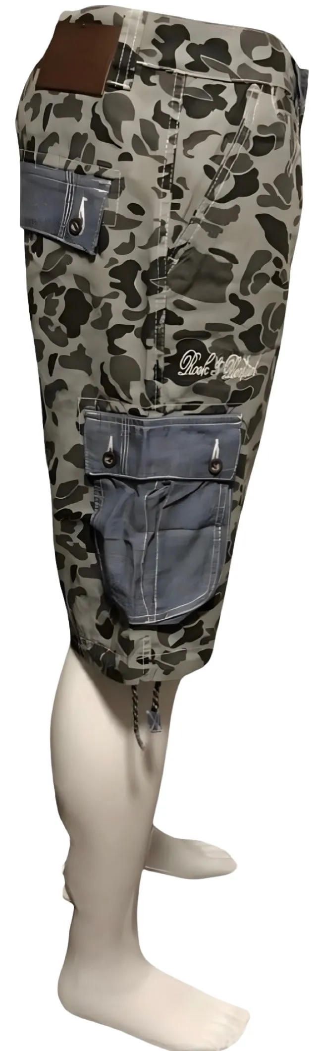 ^ROCK & REVIVAL^ CAMOUFLAGE COTTON CARGO SHORTS