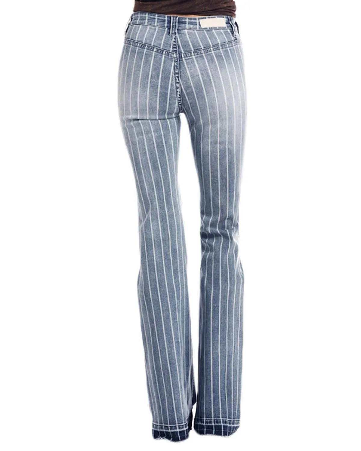 Rock N Roll Cowgirl Womens Rock and Roll High Rise Striped Trouser