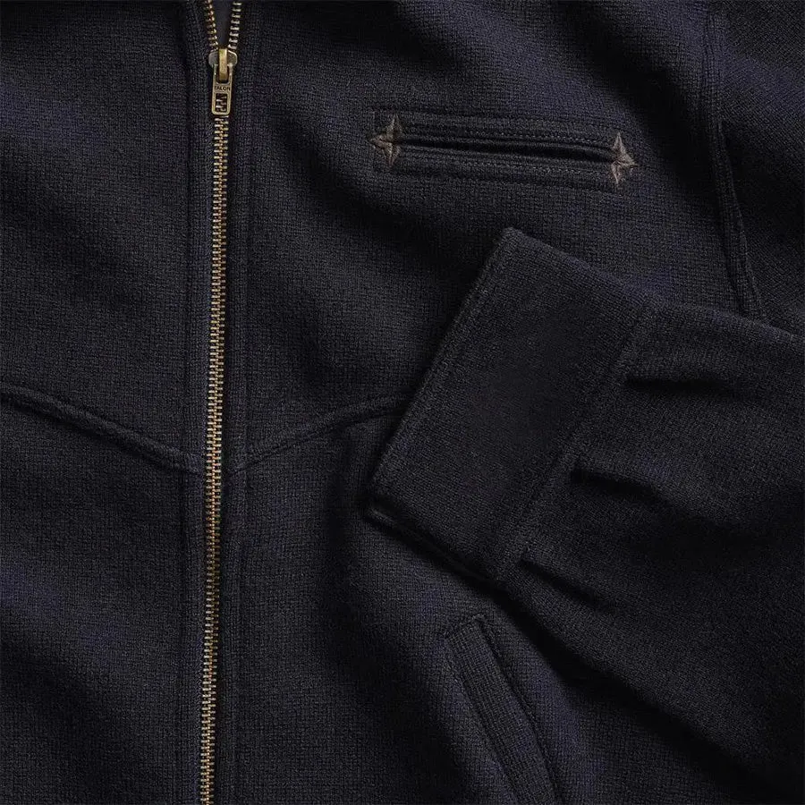 RRL by Ralph Lauren Full Zip Knitted Cardigan Navy