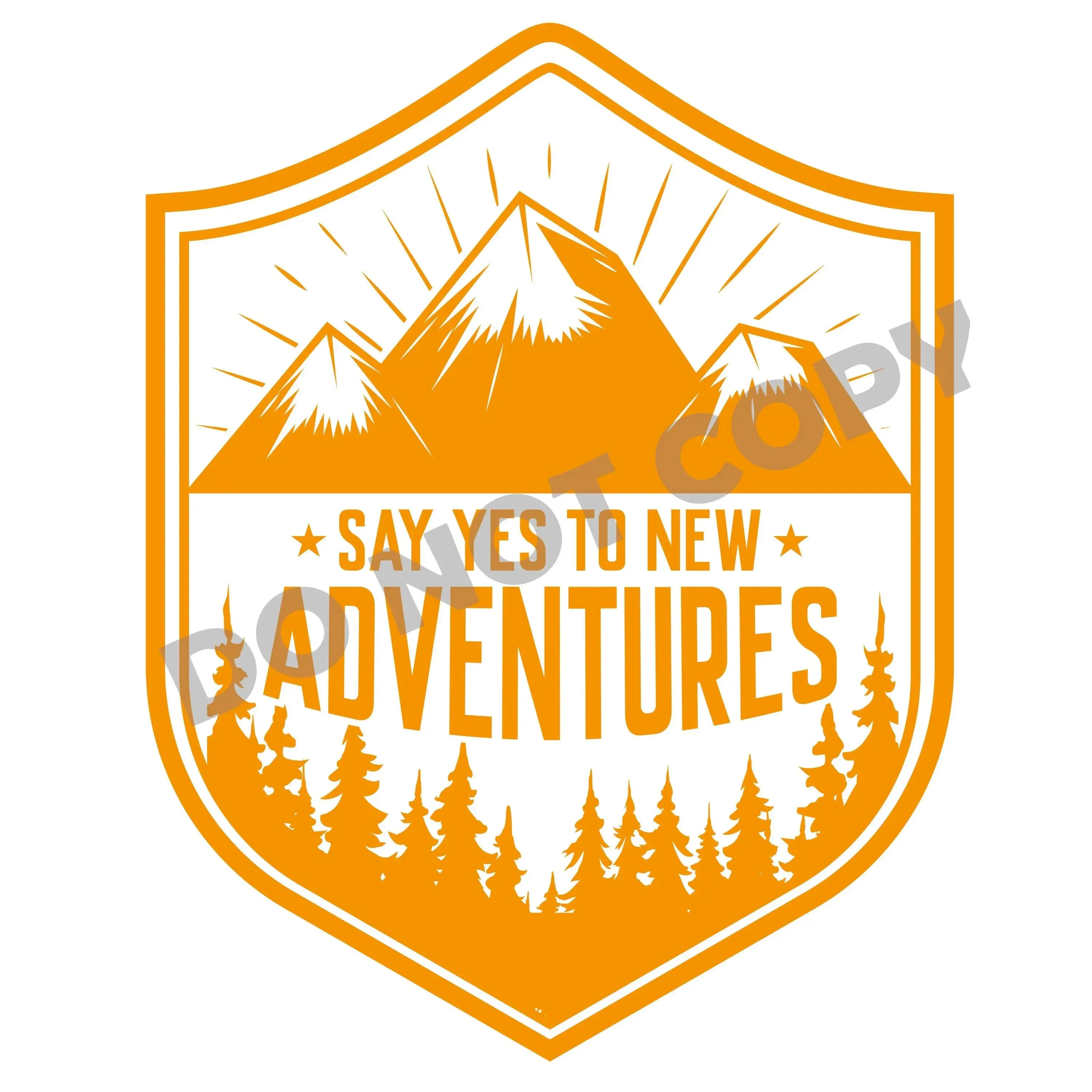 Say Yes To New Adventures - DTF Transfer